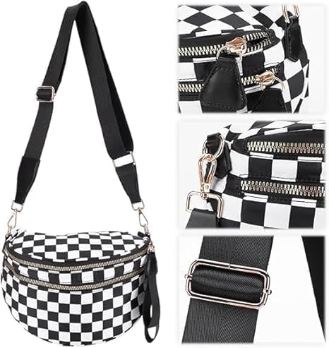 Elysir Crossbody Bag for Women, Double Pockets with Large Capacity, Adjustable Shoulder Strap, Waterproof Oxford Cloth 5