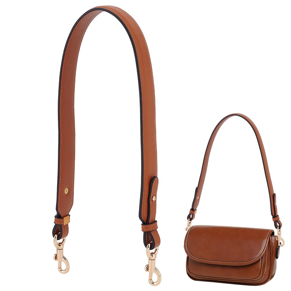 Sangle d'épaule de rechange en cuir marron pour sac à main de femme active