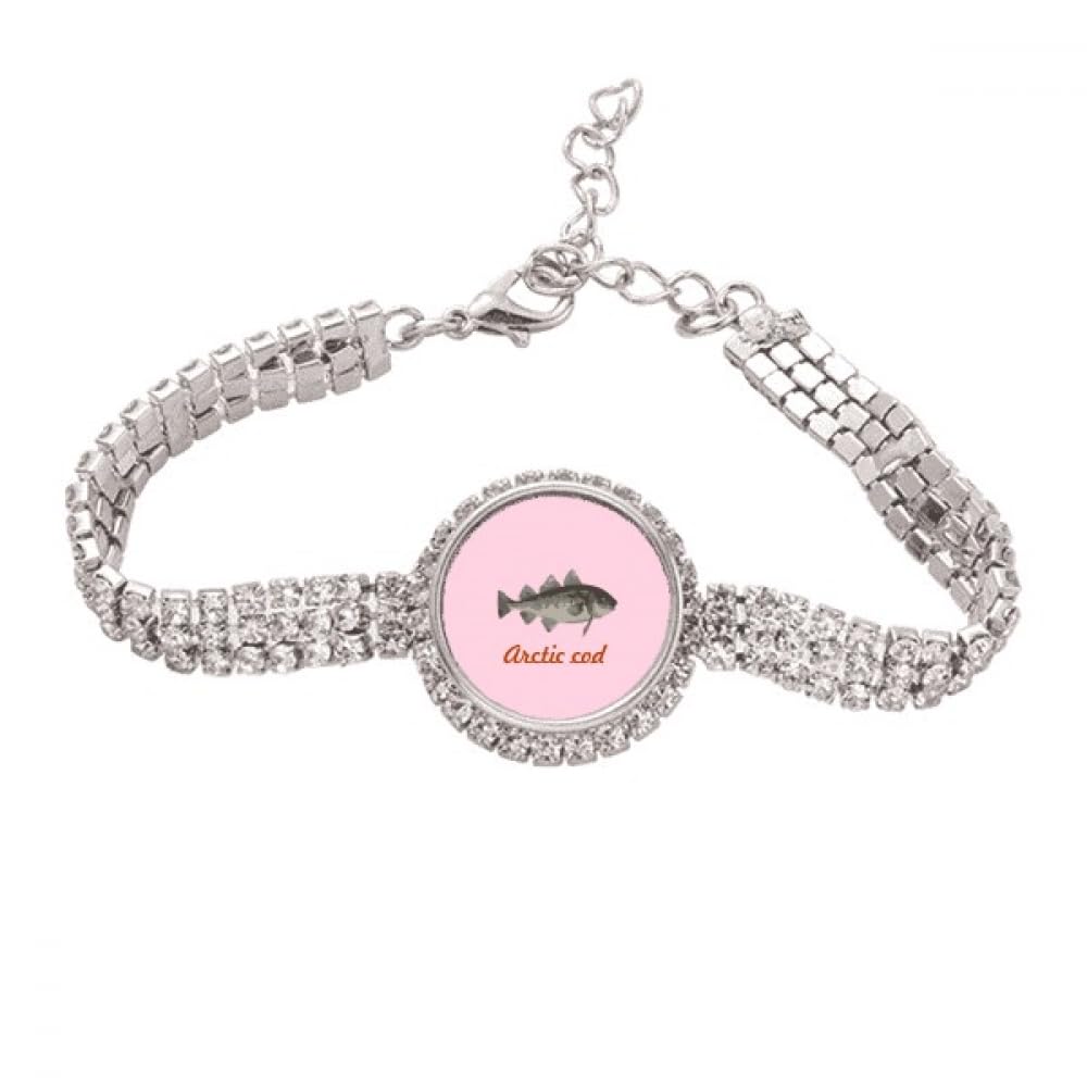 Generic Bowhead Whale Polar Region Tennis Chain Anklet Bracelet Diamond Jewelry