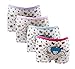 Mmiao Baby 2t-10t Kids Girls Briefs 4-pack Boyshort Underwear Bow MocMoc (2-4)