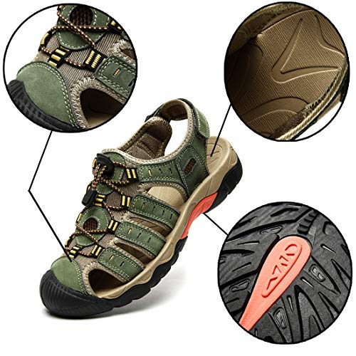 Aisfn Men's Outdoor Sports Fisherman Sandals Adjustable Fashion Beach Shoes Leisure Entertainment Shopping Walking Shoes Driving Work Shoes4