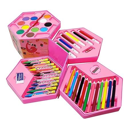 RITAAYU 46 Pcs Drawing Set For Kids Art Set With Color Box Pencil Colors, Crayons Colors, Water Color & Sketch Pens Set For Kids, Beginners | Multicolor (B0D9P1Y2TL) Amazon Price History, Amazon Price Tracker