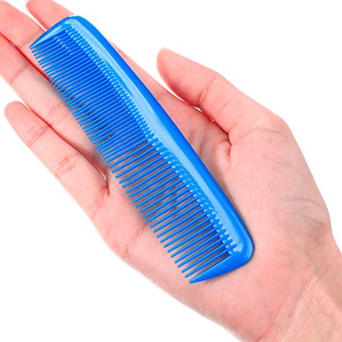 12 Pieces Hair Combs Set Pocket Fine Plastic Hair Combs For Women And Men, Fine Dressing Comb (Blue) #TOP2