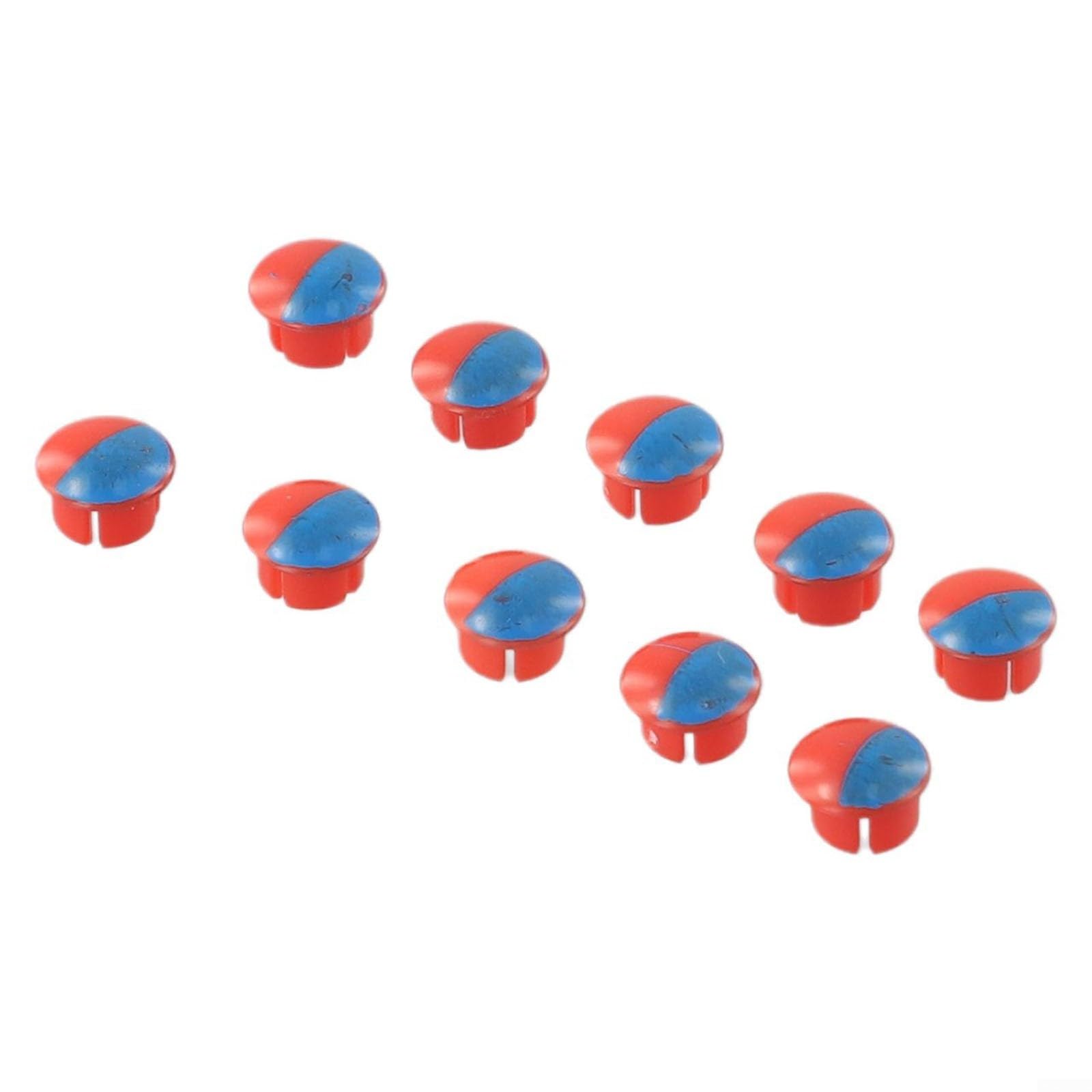10 Pack Faucet Handle Cover Signs, Hot And Cold Water Indicator Stickers Red And Blue Label Decorative Cover Signs for Kitchen Sink Mixer Tap Hole Accessory (red)