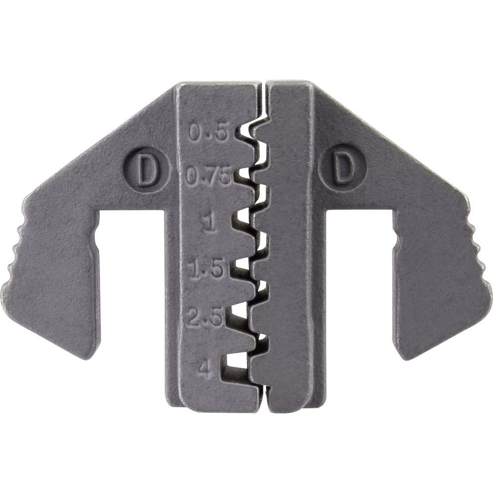TOOLCRAFT PLE-0D Crimping Inserts, Wire end ferrules, Crimping Range: 0.5 to 4 mm², Suitable for Brands (Pliers): TOOLCRAFT PZ-50
