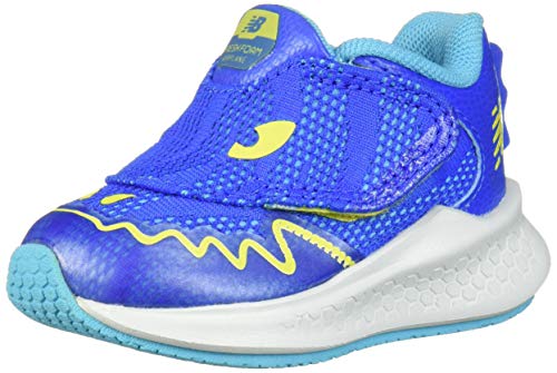 New Balance Unisex-Baby Airplane V1 Hook and Loop Running Shoe, Vivid Cobalt, 5.5 W US Toddler