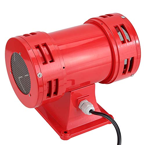 Alarma de Sirena Industrial 220-240V, 150DB Eléctrica Con Manivela Para Fábricas, Construcción, Escuelas, Campamentos Militares y Al Aire Libre
