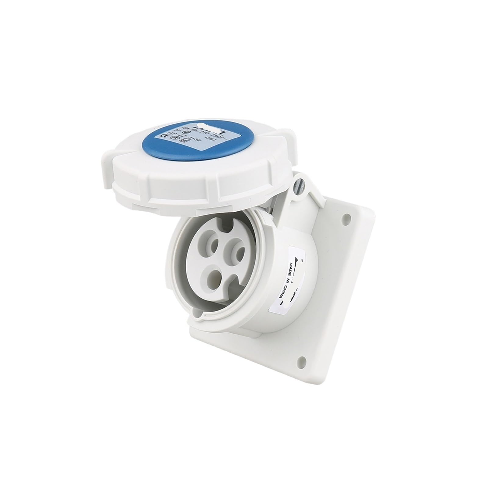 MUYTQAERG Outdoor dustproof and Waterproof Industrial and Socket 3-core 4-core 5-core 16A/32A IP67(3 pin 16A concealed)