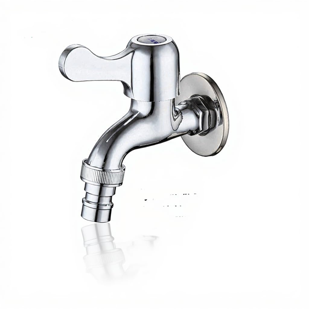 304 Stainless Steel Washing Machine Faucet | Quick-Open Copper Core for Wall-Mounted Laundry Utility | Thickened Multivalent 4-Point Design with Extended Mop Pool | 1 PSI Pressure Rated-image-38