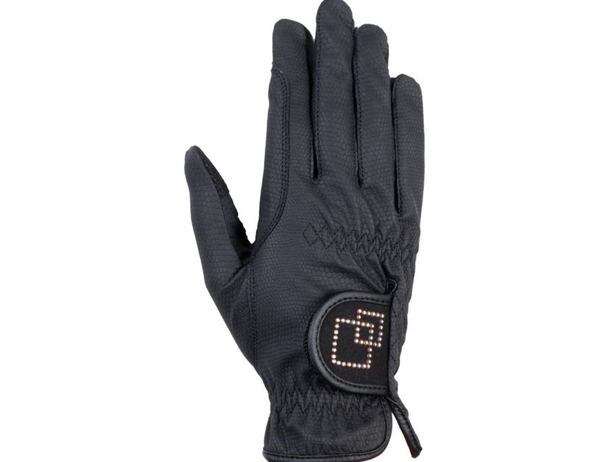 HKM Competition Guanti per bambini Nero/Rosa S