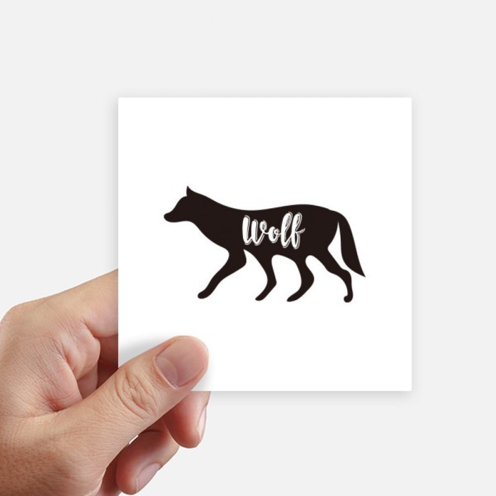 Sticker loup noir et blanc pour personnaliser votre valise