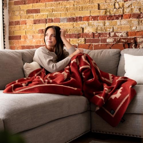 Image of Arcturus Rainier Wool Blanket, Warm, Thick, Washable Wool Blanket for Home, Outdoors, Camping, Tailgates, Picnic, Hunting, Travel & Emergency Kits, Twin Size, 4.5 lb, Monument Valley