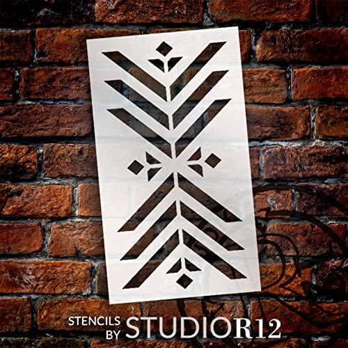 Diy Bohemian Chic Triangle Mobile Amazon.com : Boho Geometric Arrow Abstract Art Stencil Pattern by StudioR12 - Select Size - USA Made - Craft DIY Bohemian Home Decor | Paint Farmhouse Wood Sign (10.5 x 6 inches) : Arts, Crafts & Sewing