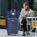 SHOWKOO 28In Luggage Sets Expandable Durable PC+ABS Hardside Suitcase, Blue