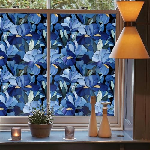 Vinilo decorativo para ventana 40x300 cm azul miniatura 3