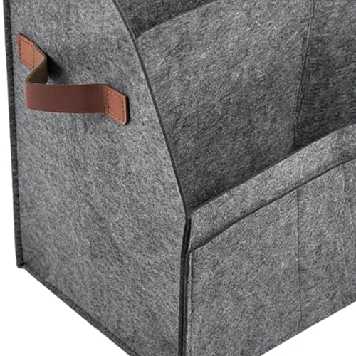 Portarevistas de fieltro antideslizante para organizar papeles en mesas de cafeterías y hogar 8