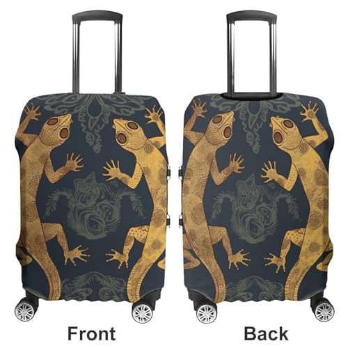 Gecko Lizards Printed Luggage Cover Protector, Fits 18-32 Inch Luggage3