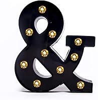 Vista 33 de Foaky Letrero de luces LED negras con número de marquesina, luces de números de marquesina iluminadas para luz nocturna, boda, fiesta de cumpleaños