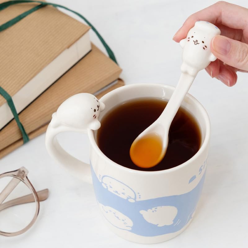 ウーロン茶、マグカップ、スプーン、茶こしセットギフトボックスBlan Bunny Amazon.co.jp: しろたん のんびりマグカップ＆スプーンセット 370mL