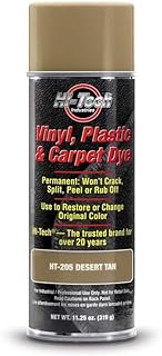 HI-TECH Vinyl, Plastic, and Carpet Dye - Color Restorer for Leather, Upholstery, Fabric, and Automotive Surfaces - Desert Tan (1 Pack)