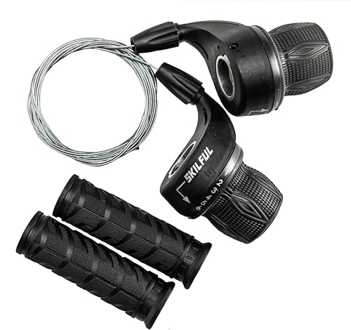 MEGHNA Bicycle 18 Speed Shifter Twist Shifter Lever 3x6 Spee...