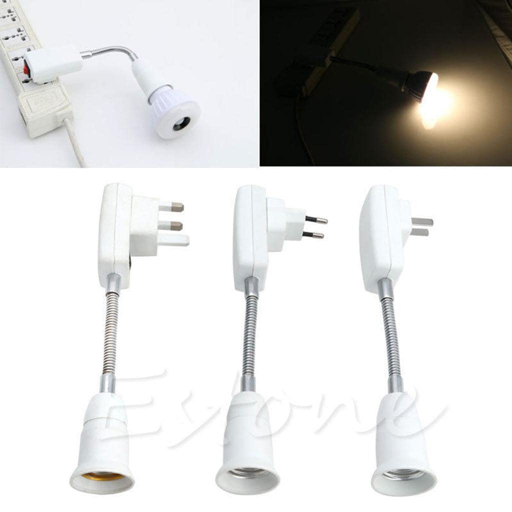 E27 to EU Plug Light Bulb Socket Adaptor Converter LED Lamp Base Switch-image-12