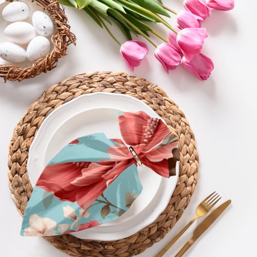 Servilletas de tela Peony Roses set x6 50.5x50.5 cm miniatura 4