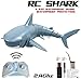 Produktbild ICDOT RC Submarine pigboat Spielzeug Fernbedienung Boot 2.4G Simulation Shark Boot Spielzeug U-Boote Schiff for Schwimmbäder, Kinder (Farbe : Blau)