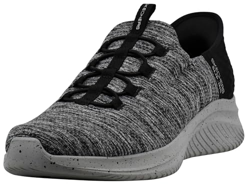 Skechers Men's Slip-ins: Ultra Flex 3.0 - Right Away Shoes, Black/Charcoal, 8 Medium