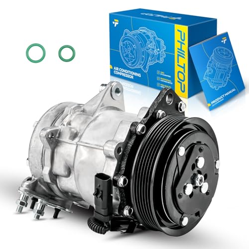 Image of PHILTOP 98576 NEW Air Conditioner AC Compressor with Clutch Replacement for 2002 2003 2004 2005 Jeep Liberty 3.7L
