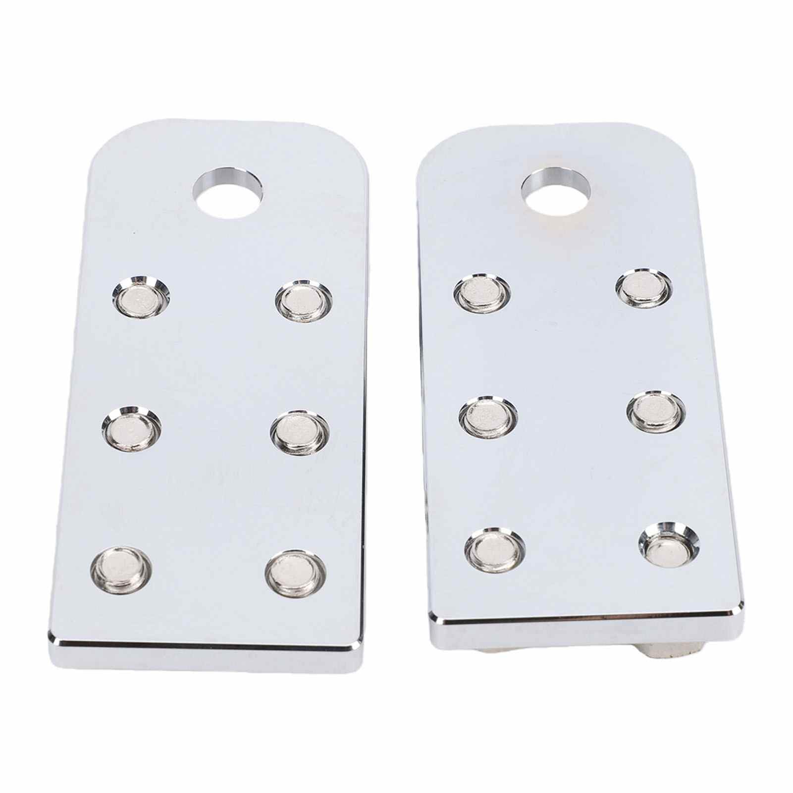 Lot de 2 Bornes de Batterie Plates à 6 Points, Borniers en Alliage d'aluminium pour Plusieurs Connexions de Câbles, Connecteurs de Batterie avec Goujons Filetés, Idéal pour l'automobile,