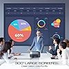 videoprojecteur vamvo 300" 7000 lumens 1080p natif full hd projecteur avec son dolby, retroprojecteur compatible iphone android smartphone nintendo switch ps4/5 tv stick xbox hdmi usb vga