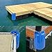 JYINCPED Corner Dock Bumpers,Boat Dock Corner Bumpers Fenders,Marine-Grade Viny,Inflatable Protection Fender Guard,Stainless Steel Mounting Hardware Included,8