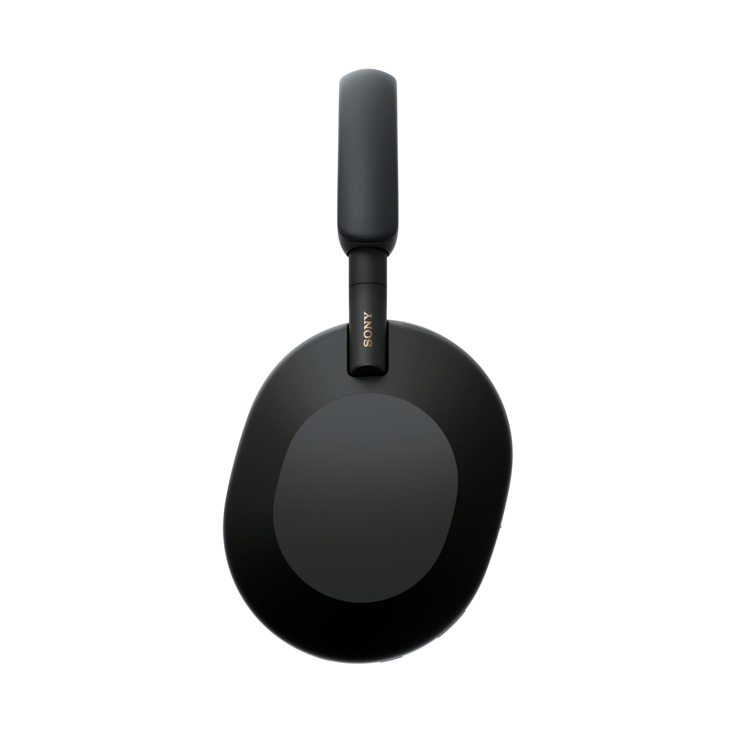Sony WH-1000XM5 - Étui Rigide, Casque sans Fil Haut de Gamme à réduction de Bruit, Bluetooth, qualité d'appel Claire, Audio Hi Res, 30h d'autonomie, étui Rigide, iOS et Android - Noir