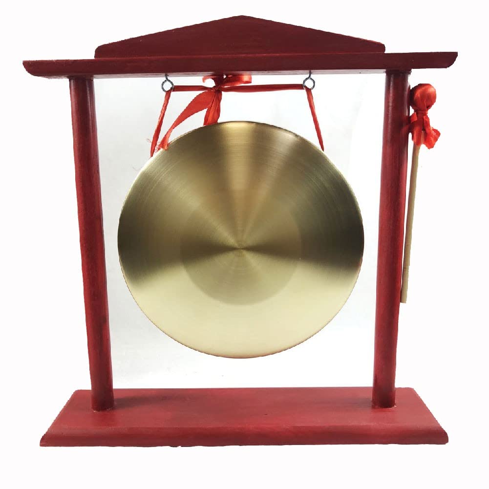Gong Chinois Traditionnel 50cm Laiton | Instrument Percussion Décoratif | Cérémonies & Événements