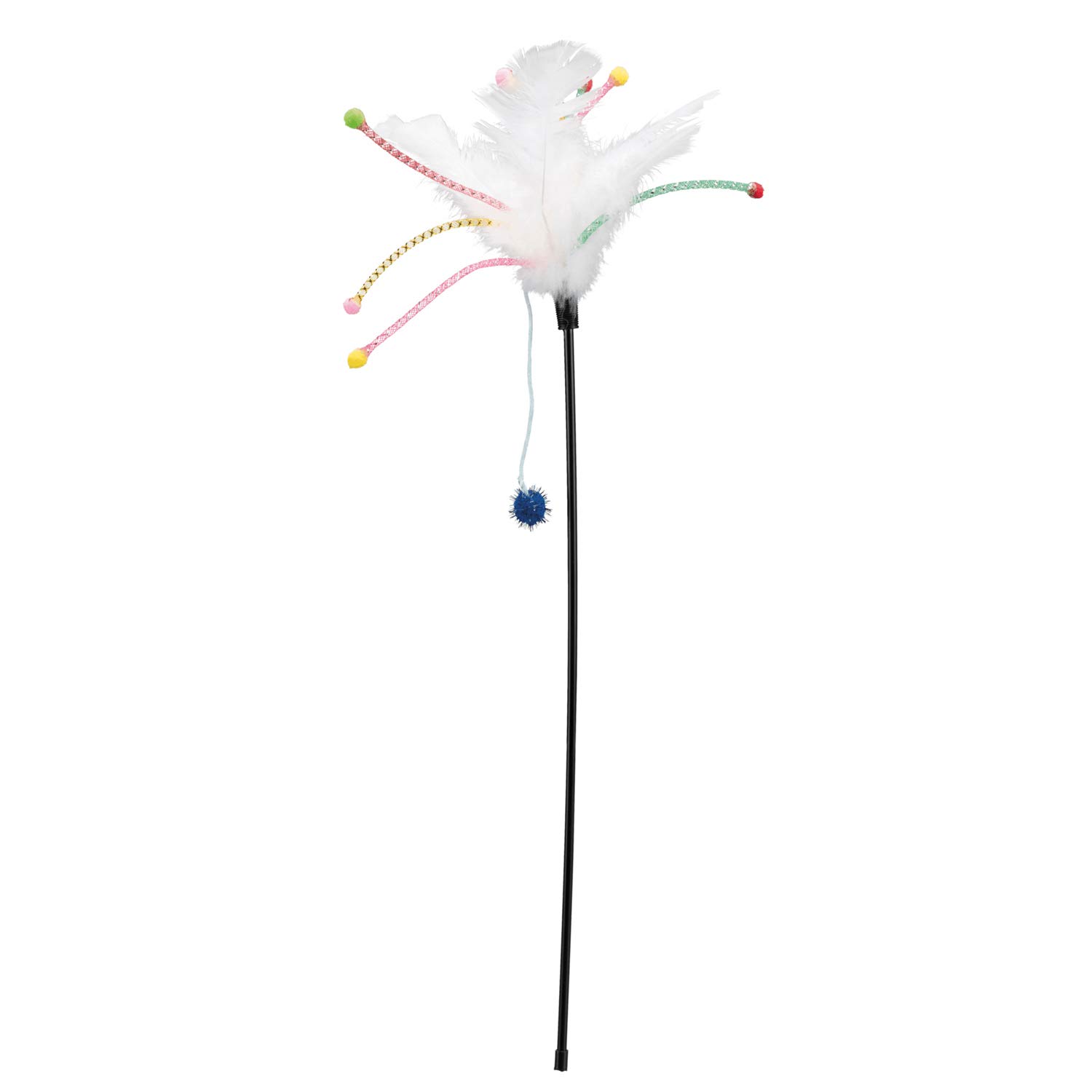 Trixie Set de bâtons de Jeu avec Plumes, 41 cm, Chat