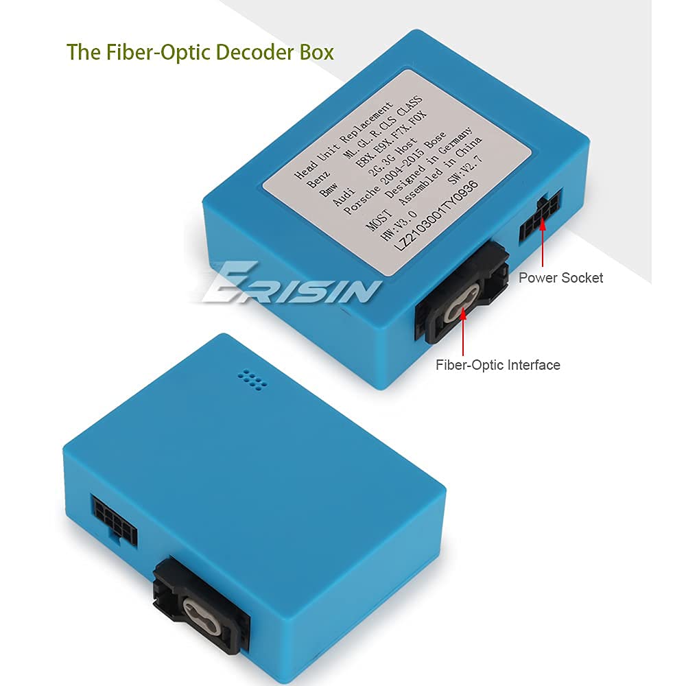 ERISIN PC001 Decoder Box in fibra ottica per Boss Compatibile con Harman Kardon Sound System