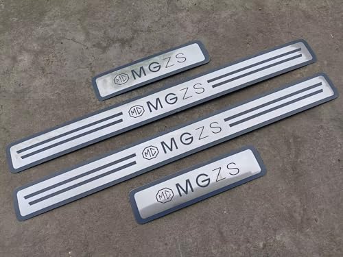 Protection Seuil Voiture Acier Inox Plaques De Seuil De Portière MG ZS 2017-2022 - Lot De 4, Acier Inoxydable, Antidérapantes, Protection Et Décoration Bandes Pédale Style Sport