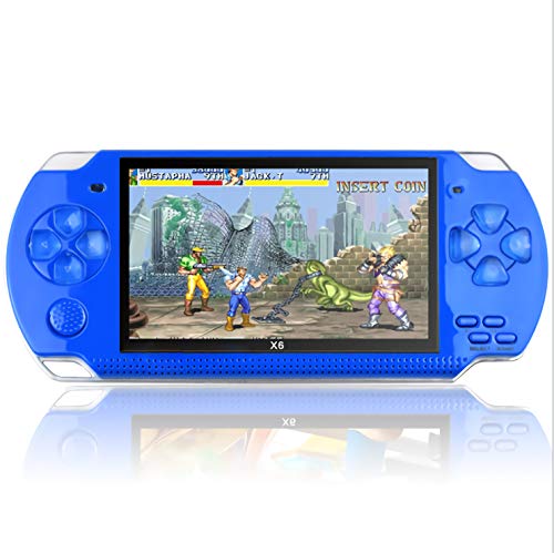 4.3 Inch 8GB Handheld LCD Portable Game Console, Built-in More Than 1200 Real Video Games, Used for Gba / Gbc / SFC /Fc / SMD Games Mp3 / Mp4 / Mp5 / DV / DC. Best Gifts for Children Adults