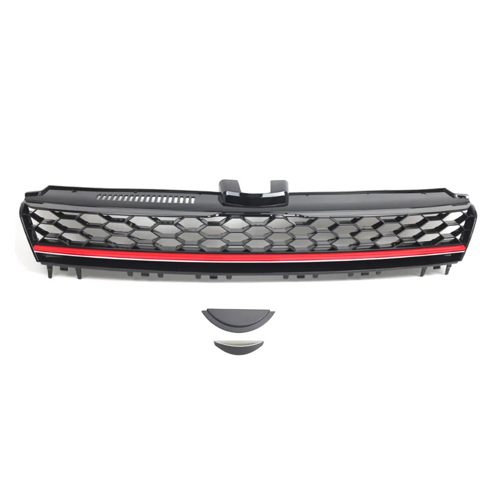Calandre avant sport Golf 7 GTI en ABS nid d'abeille pour sublimer vos trajets quotidiens