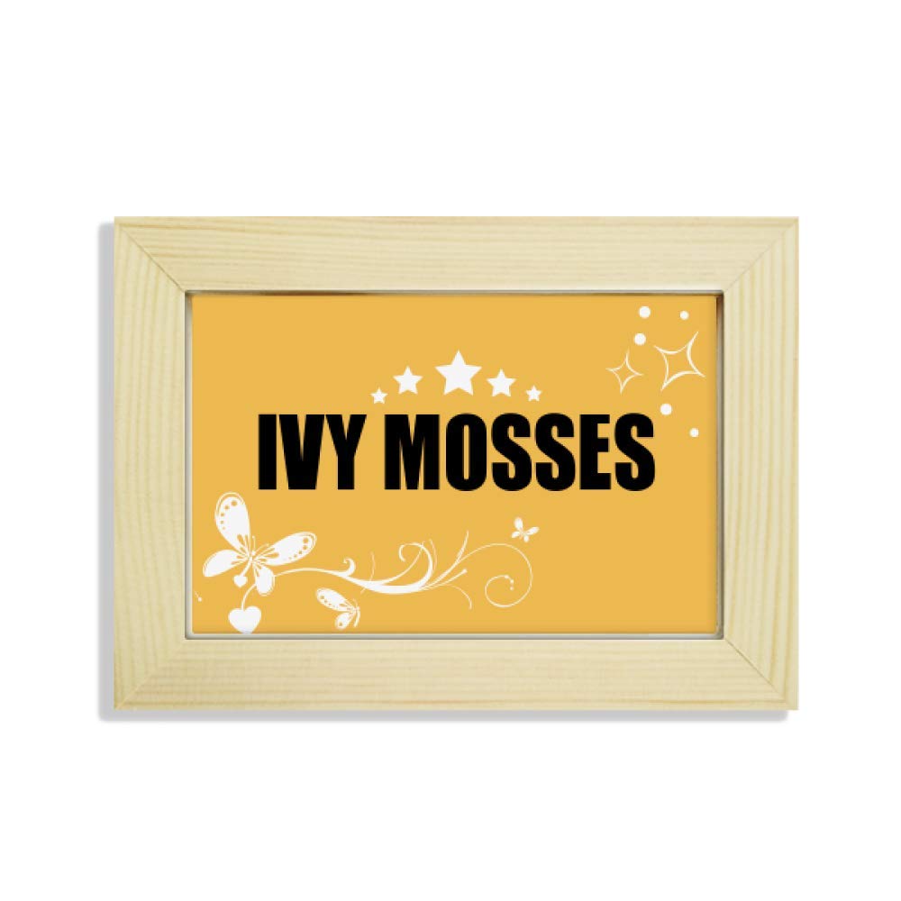 Ivy musgos el regalo perfecto de marco de madera con flores para escritorios