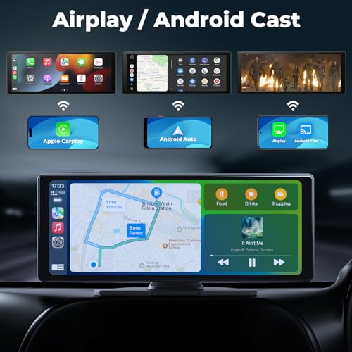 Aphqua Car Play Screen 10.26 Inch Car Stereo for Apple Carplay & Android Auto, Dashcam and Reversing Camera - Image 3