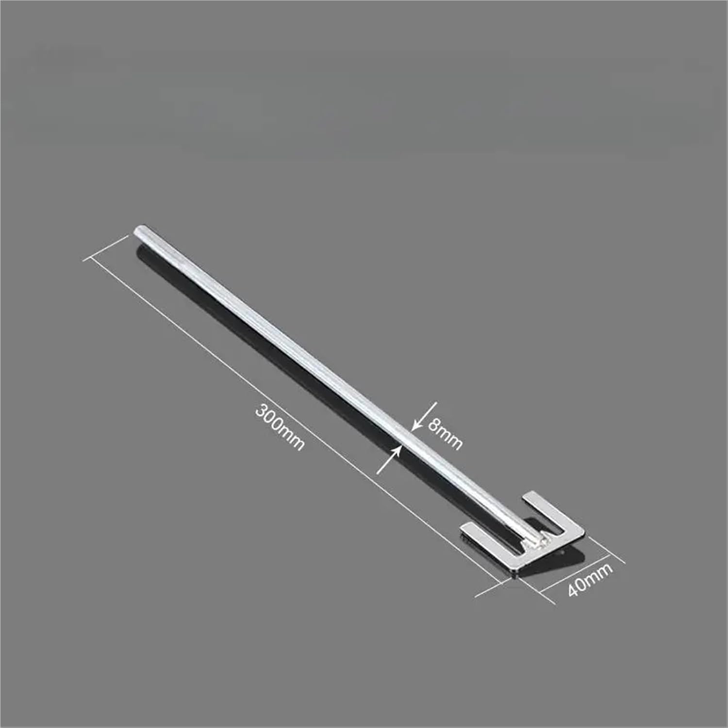 1pcs Stainless Steel E-Type Stirring Paddle with Leaf-Width 30mm-120mm SUS304 Mixer Used in Lab Mixing Equipment(60x8x300mm)