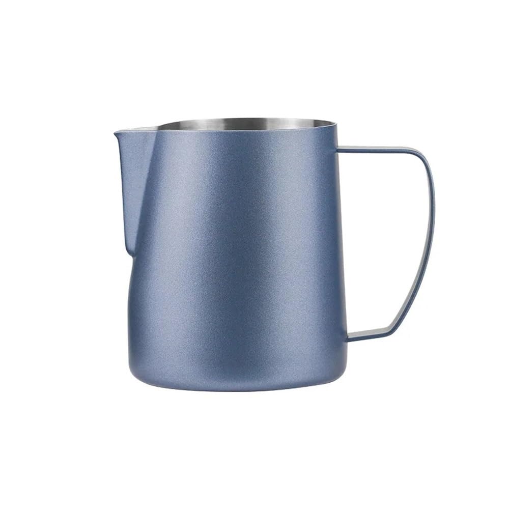 450/700 ml dzbanek do spieniania mleka do kawy espresso, profesjonalna pianka do mleka, narzędzia do robienia latte, dom, barista, akcesoria kuchenne (700 ml, niebieski)