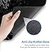 Japanese Gaming Mouse Pad Black Mouse Pad Kanagawa Large Mousepad Non-Slip Rubber Base Waterproof with Stitched Edges for Gaming Office Home, 31.5x11.8 Inch (Black Wave)