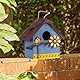 JUJOYBD Deko Vogelhaus Zum Aufhängen, Nistkasten für Vögel wetterfest Vogelhäuschen Meisenkasten Brutkasten für Meisen, Sommer Gartendeko Balkon Garten Terrasse