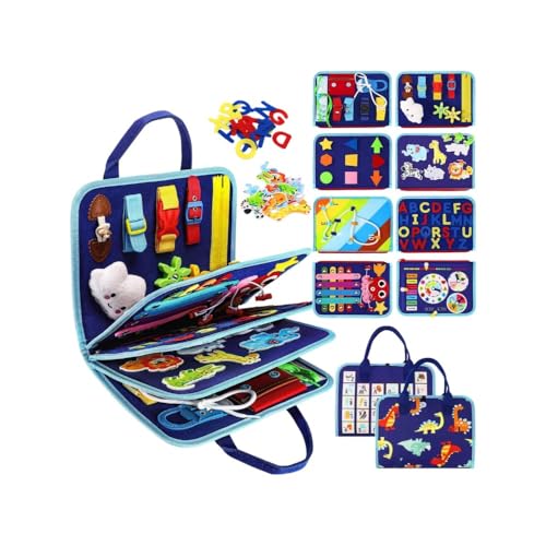 Klivex �z�G�{ �������� �j�̎q ���̎q 1/2/3/4/5�� �r�W�[�{�[�h �m��ߋ� ������ �R�ʂ� �C�R���� �{�^�� �W�b�p�[ �w�� ���� �A���t�@�x�b�g �c�� �w�K ���� �������� �a���� (22*28cm,5)