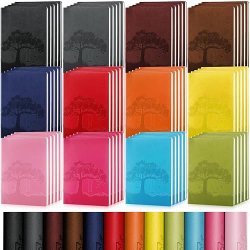 Journaux A6 en cuir synthétique TaoBary lot de 72 carnets lignés vintage