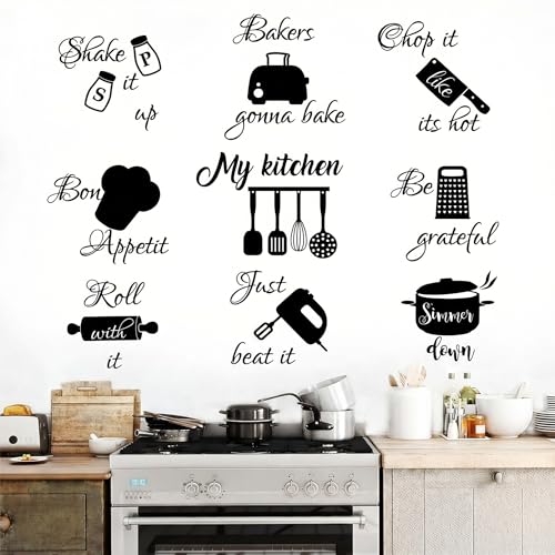 Seajan 3 Pcs Kitchen Wall Stickers Kitchen Quotes...