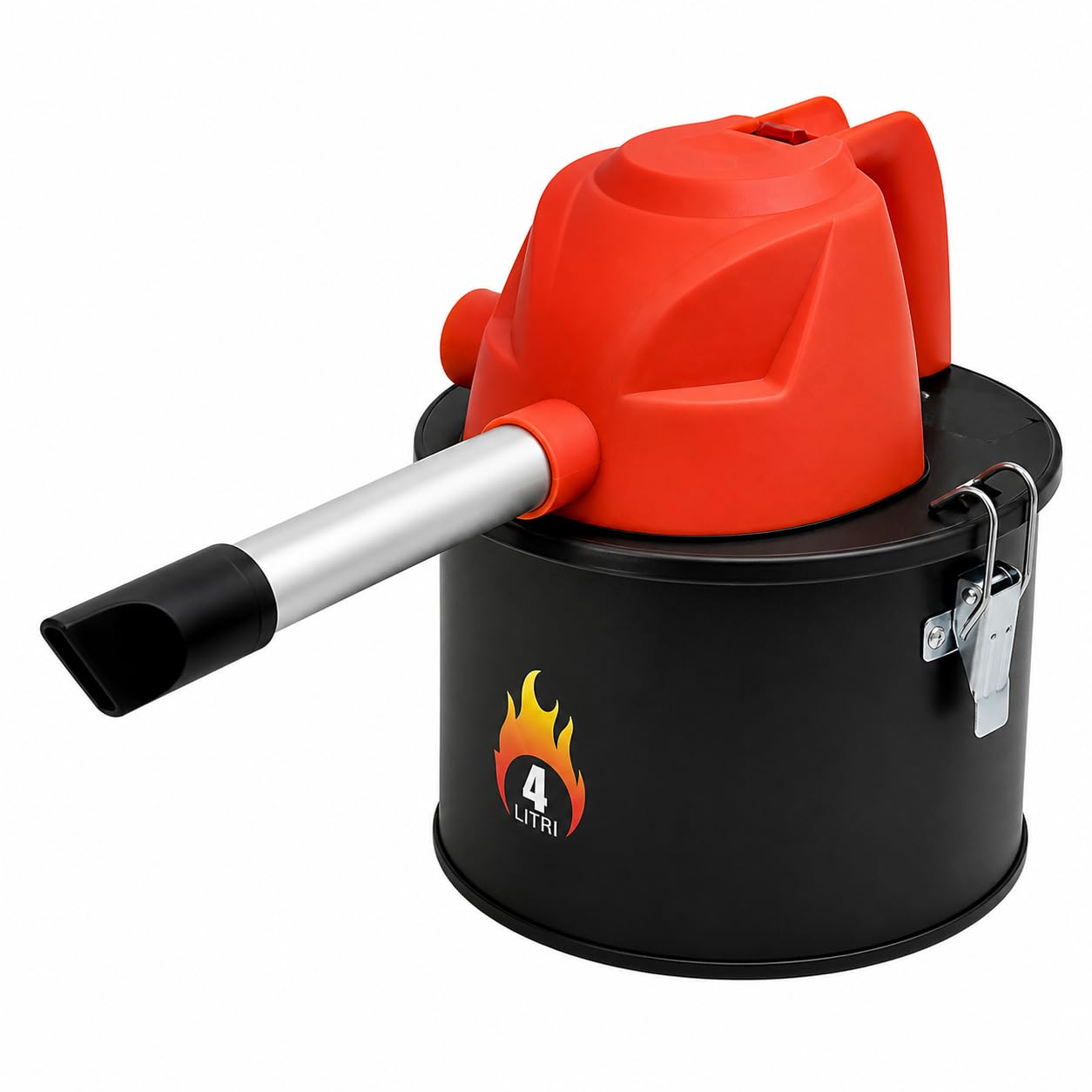 Mini Aspiracenere e Soffiatore 2 in 1 600W 4L Portatile per Stufe a Pellet BBQ Camino con Becco Alluminio 23 cm